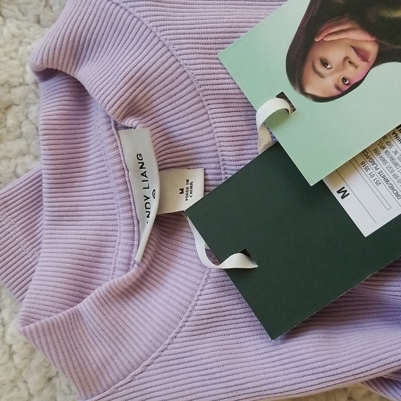 Sandy Liang x Target Smocked Gingham Long Sleeve Mock Turtleneck T-Shirt - Picture 5 of 5